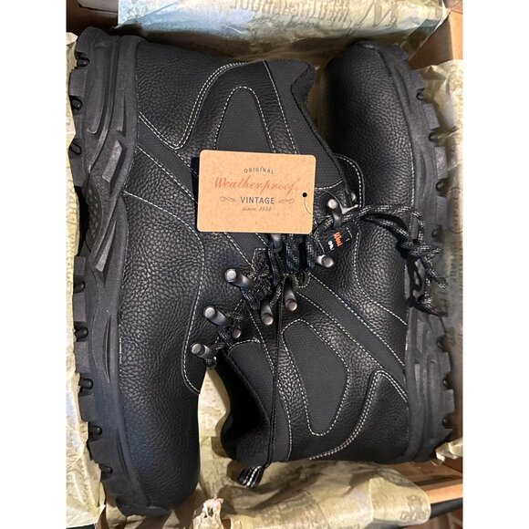 Weatherproof Vintage Mens Black Jasper Lace-up Hiking Boots, Size 13, NIB - Picture 2 of 4